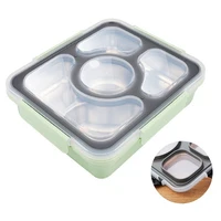 

Ready to ship durable BPA free leak-proof 3 compartments stainless steel bento lunch box perfect for kids