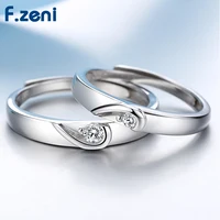 

His & Hers Real Love Heart Promise Ring Stainless Steel Couples Wedding Engagement Ring for Valentines Gift