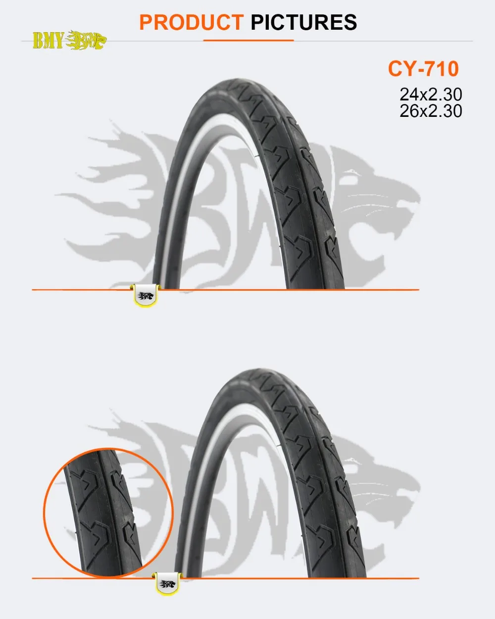 24x2 10 bike tire