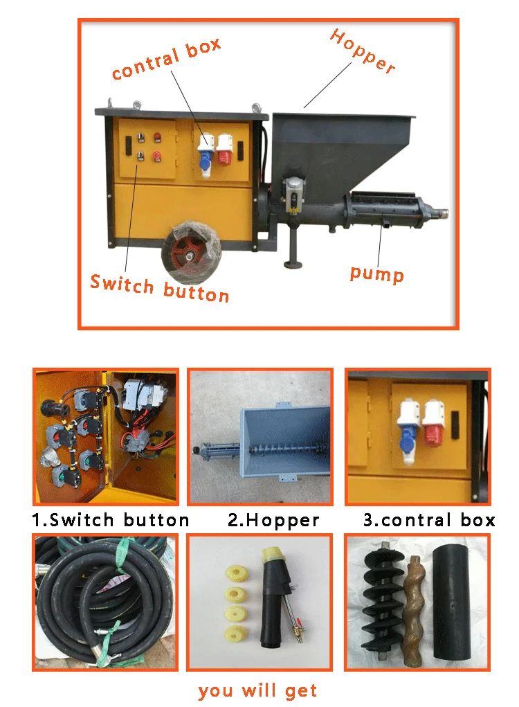 india wall plastering machine