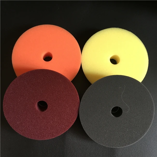 

6inch Foam Auto Buffing Car Cutting Polishing Foam Pads, Black blue orange maroon green gray yellow