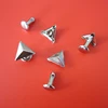 cheap price metal triangle shape garment snap rivet fastener for bag