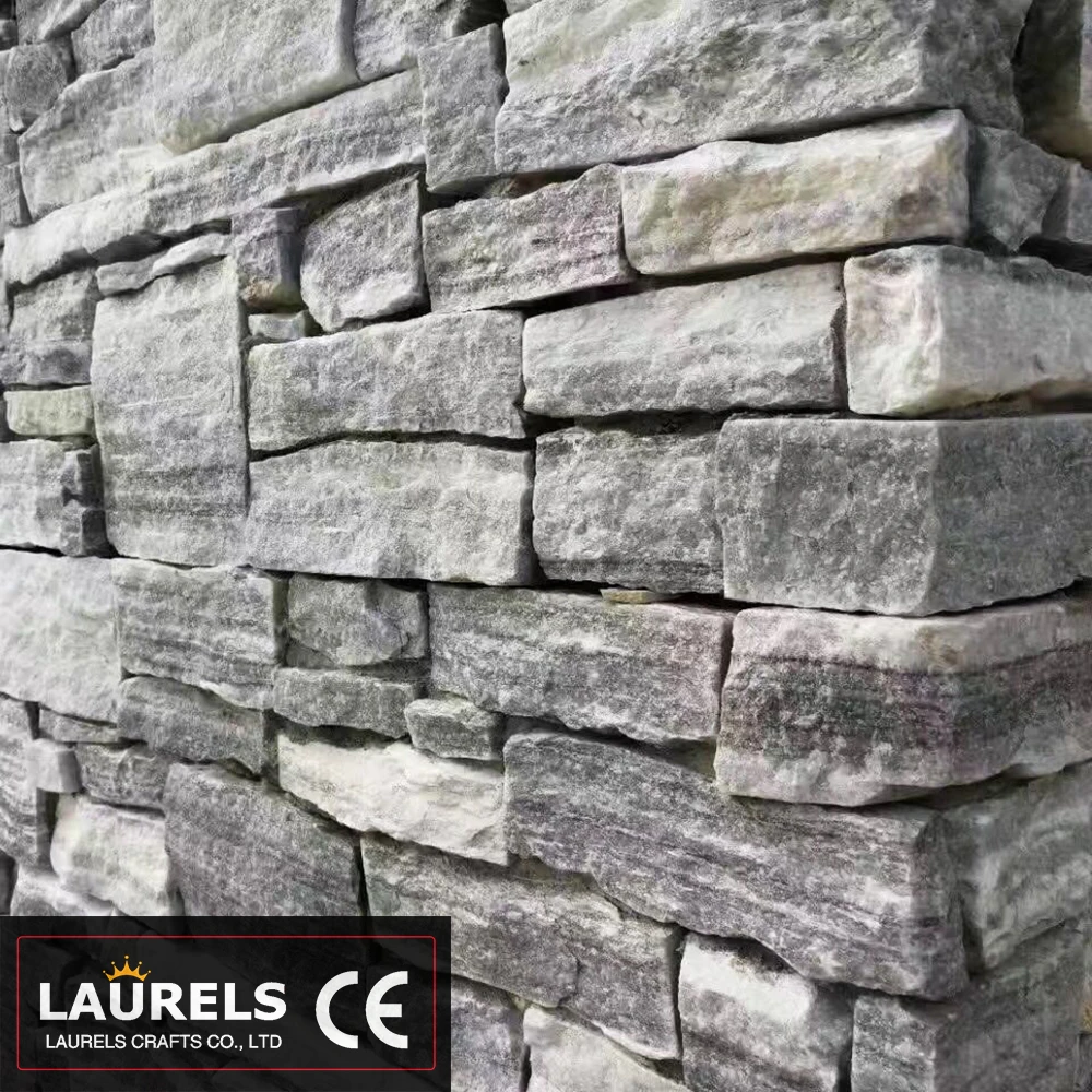 
Gray Quartz Stone Natural Culture Stone for Wall Cladding and Facada 