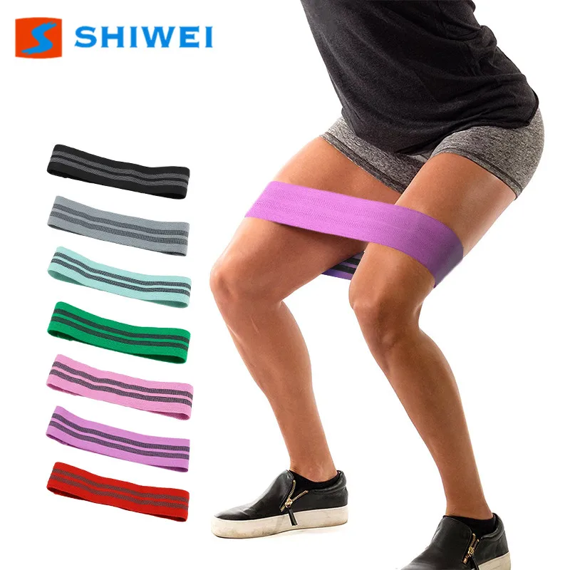 

SHIWEI-1011-4#Colorful Hip Trainer Bands Resistance Hip Circle, 7 colors