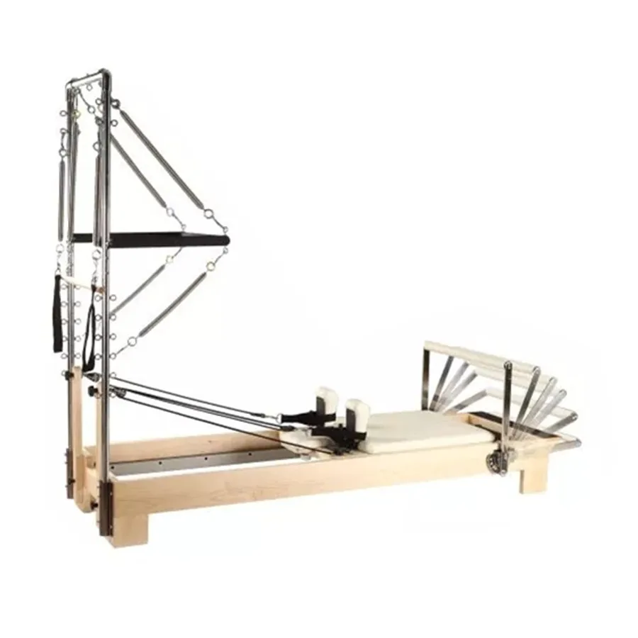 

Classic New Household Pilates Wood pilates Reformer With tower
