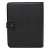 Professional business folder organizer a2/a3/a4 leather ring binder portfolio with 4 rings binder