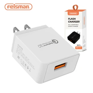 Qualcomm Quick Charge 3.0 Cell Phone Charger, Feisman 18W Mobile QC 3.0 USB Wall Charger for iPhone X iPad Samsung Note8 S8 LG