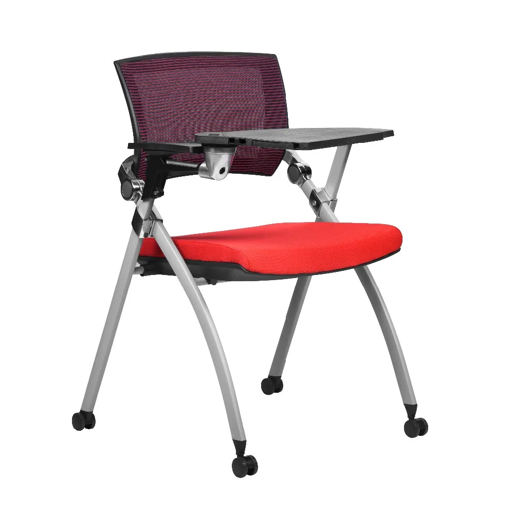 
mesh back office meeting chairs with writing board 