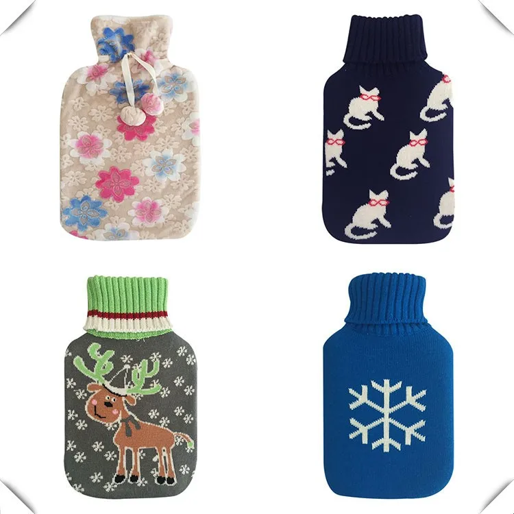 rubber luxury target hot water bottle with fleece cover_9