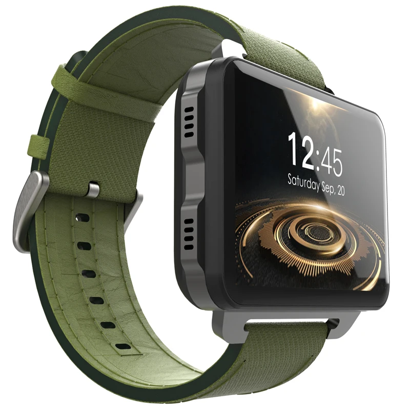 

LEMFO Android 5.1 OS smart watch LEM4 PRO support various APPs and Music play back, Wild green