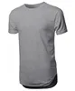 Mens long tee shirt basic casual hip hop t shirt premium 100% cotton hipster t-shirts blank short sleeve tee wholesale