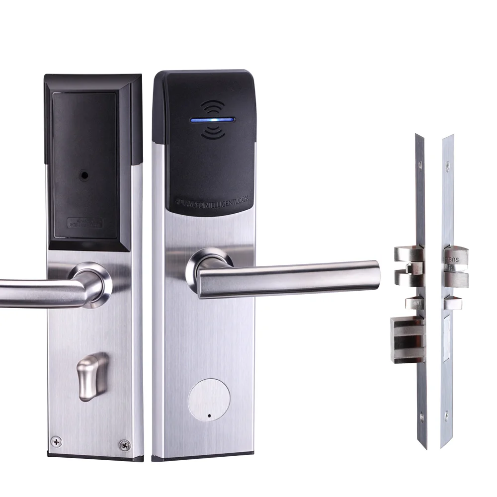 Keyless Electric Hotel RFID Smart Card Door Lock with Free software