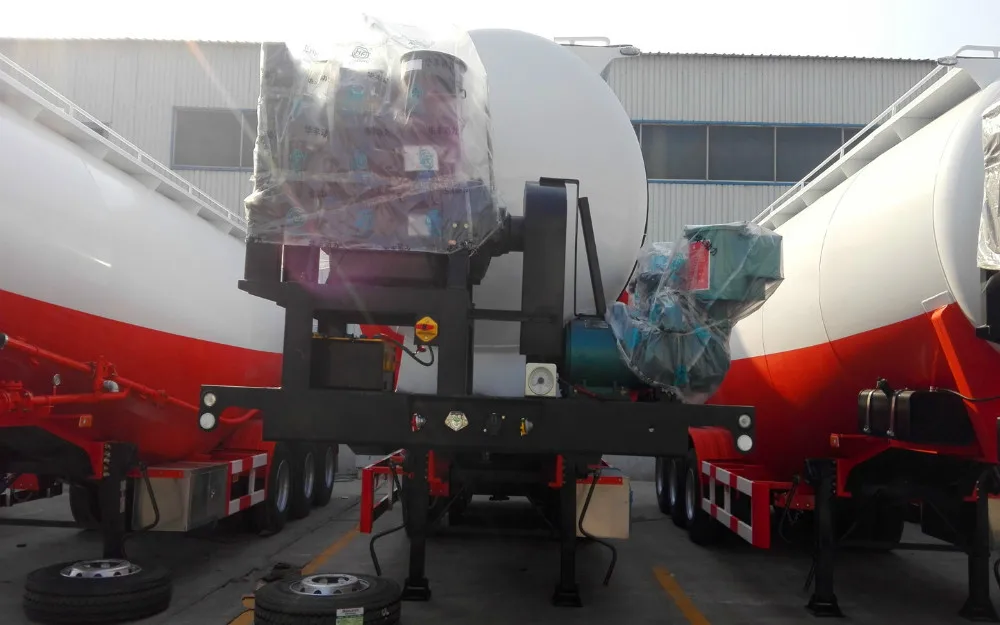 Huayu Manufacturer V shape bulk cement powder material tanker semi trailer