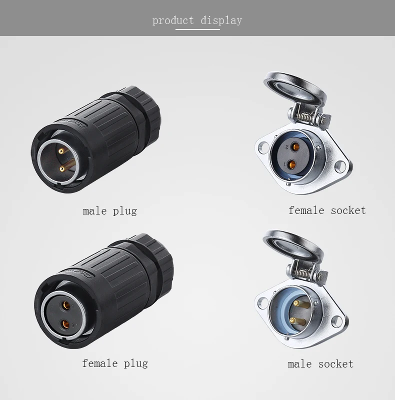 Plastic Quick Connector 12v Slip Ring Rotary Joint Electrical Connector