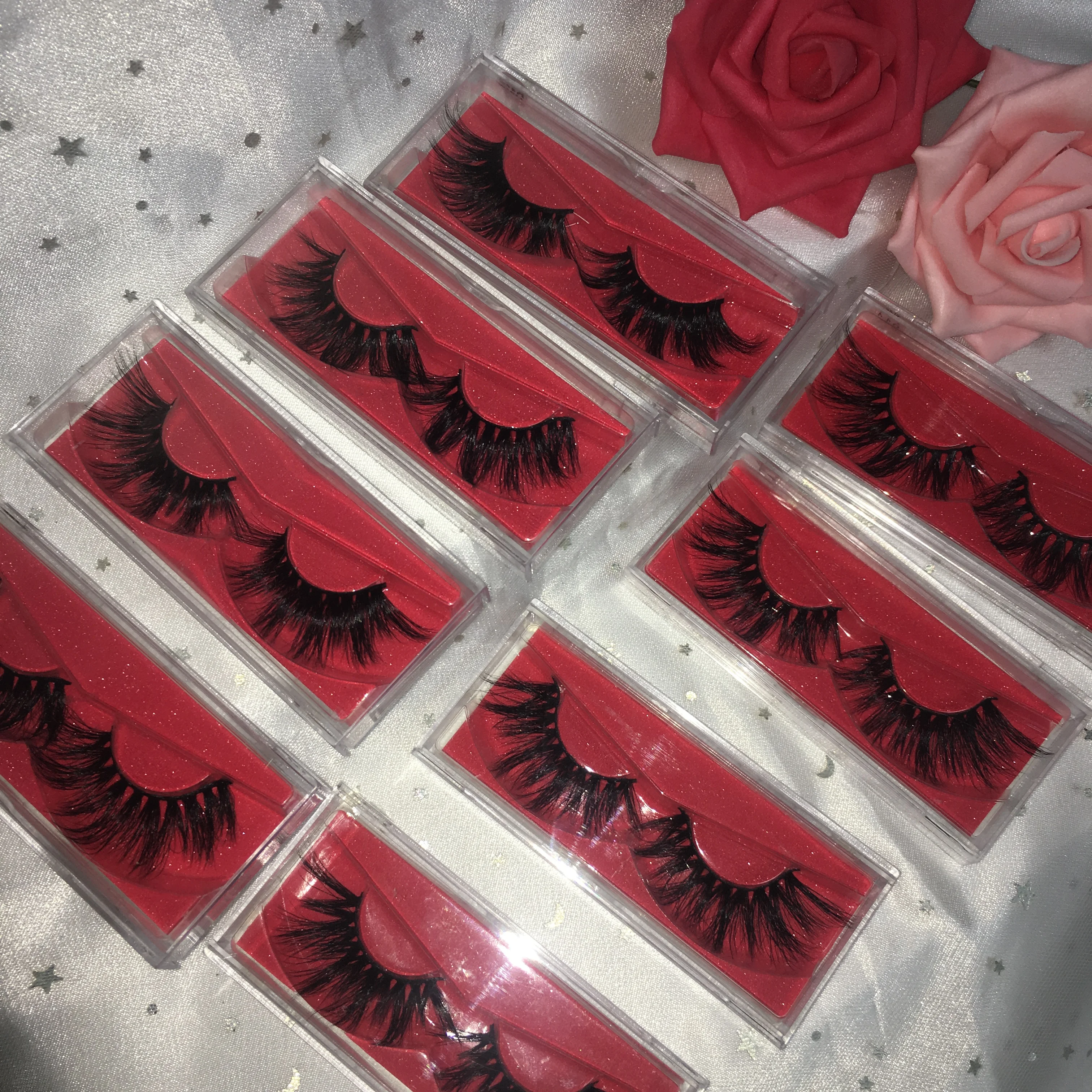 

25mm eyelashes free shipping lash extension 5d mink eyelash