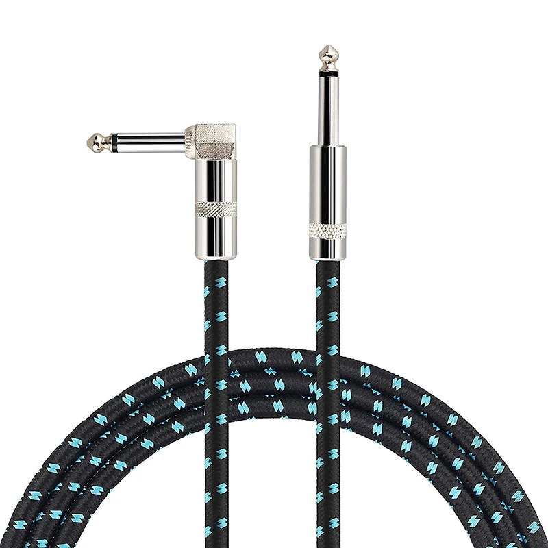 

OEM High Quality Oxygen-Free Nylon Braided 1M Audio Speaker Guitar Cable