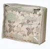 Fancy flower print comforter vaccum plastic quilt storage bag