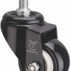 2 inch Black PVC Caster Without Brake , Screw M10*25
