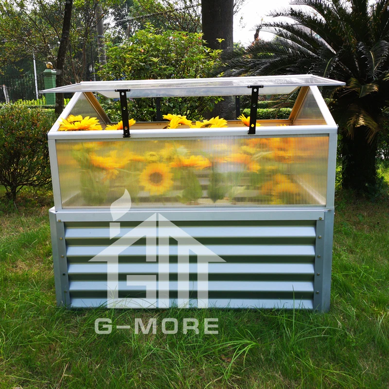 
Latest Design Raised Bed Garden + Small Garden Greenhouse 