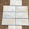 White quartz stone with beige color natural stone for wall cladding