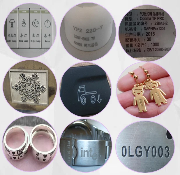 20W 30W 50W Metal and non-metal materials portable fiber laser marking machine