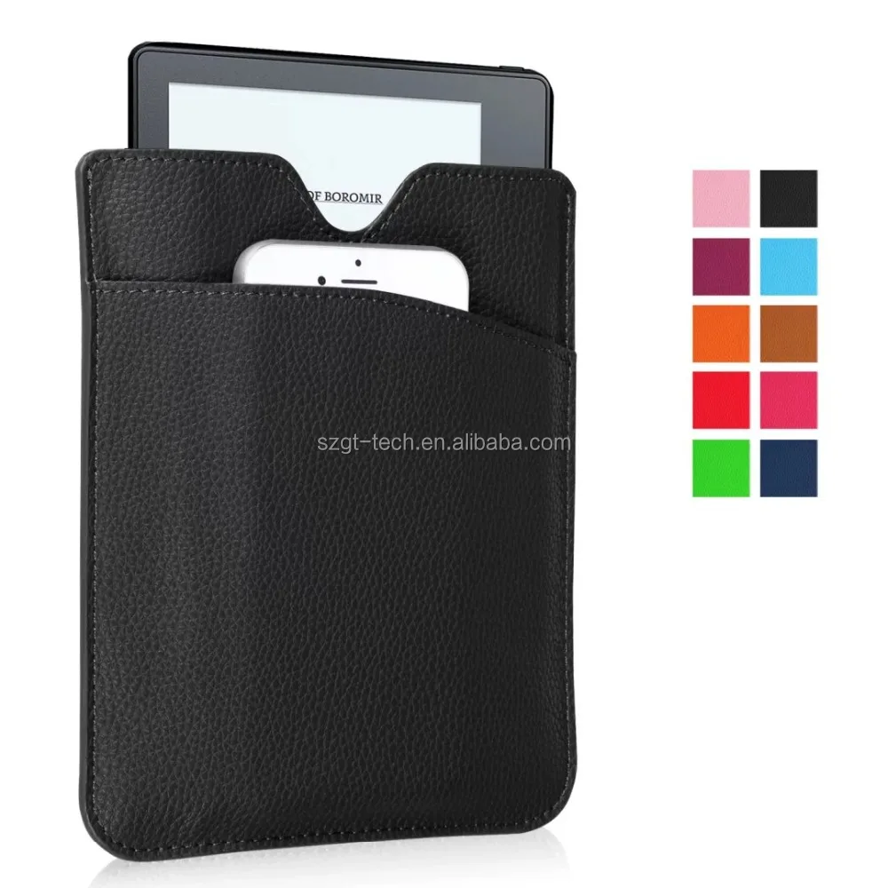 
Alibaba best sellers leather sleeve two bag leather tablet case for Amazon kindle Oasis Pouch sleeve case 