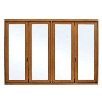 2018 热卖实木室内双面板双折门双折内柜门