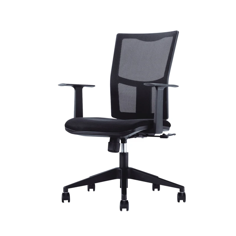 Plastic Mesh Back Office Chair With Lumbar Support/mesh Bottom Office