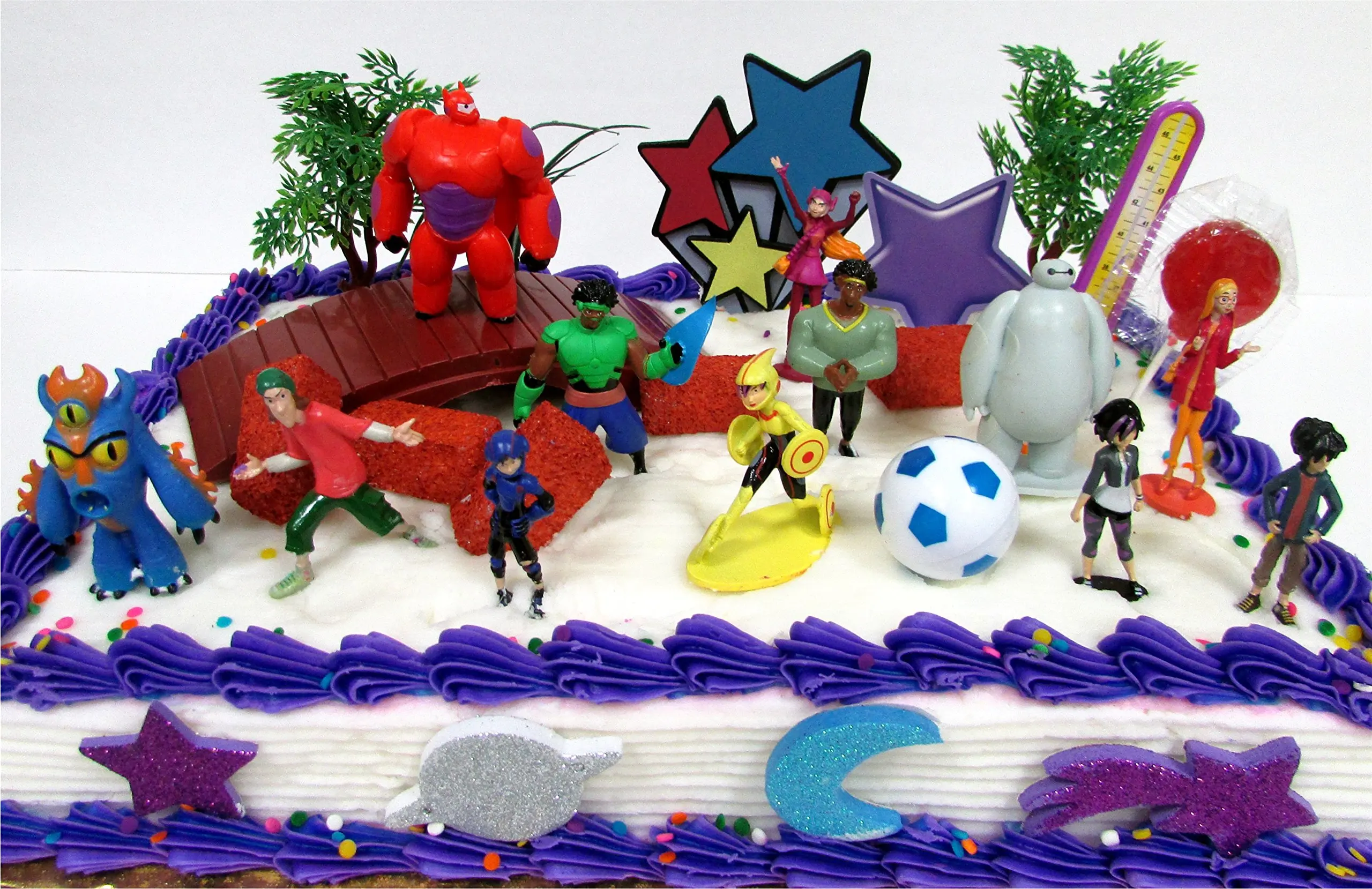 Buy Big Hero 6 Birthday Cake Topper 26 Piece Set Featuring Hiro Hamada