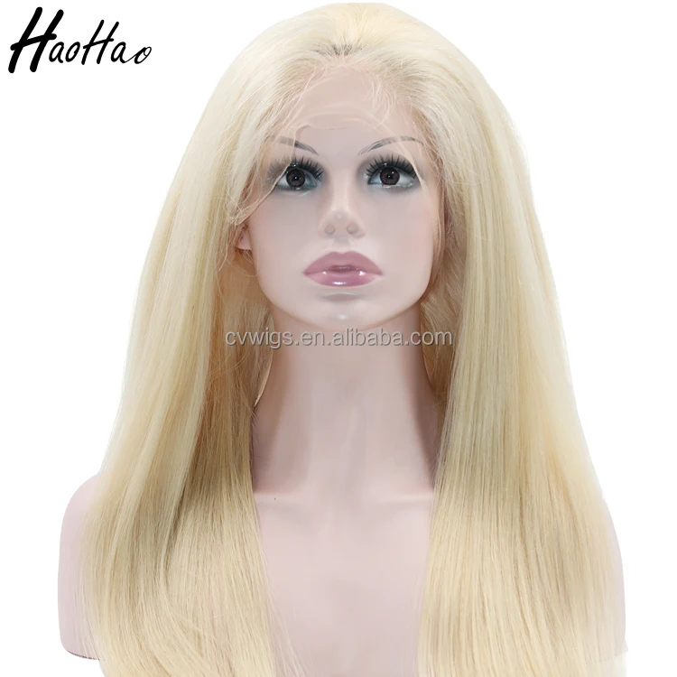 

Fashion style body wave color blonde 100% raw natural hair wigs for white women, Any color can be dyed