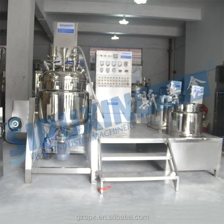 150L Vacuum homogenizing emulsifing machine with bottom homogenizer (13)