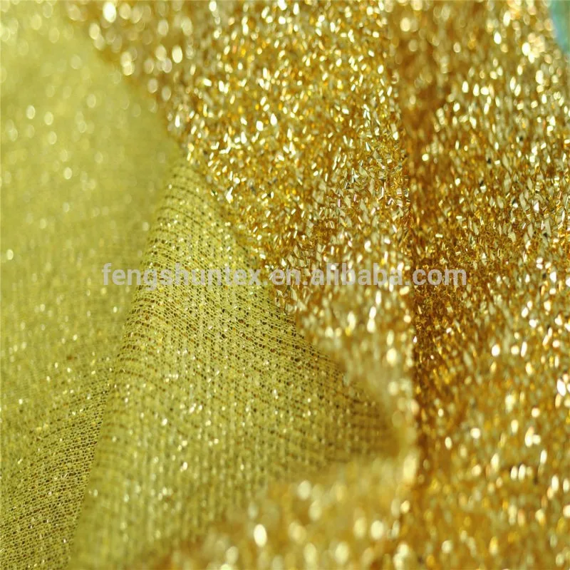 Metallic Gold Lurex Knitting Fabric Buy Metallic Gold Lurex Knitting