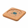 Wholesale Round Custom Blank Glass Ceramic Cork Wooden Coasters Cup Coaster