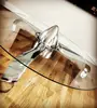 Fashionable illuminated silver color color art bullet table table for Events