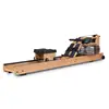 Heavy duty exercise fitness equipment water rowing machine with wood frame gym equipment