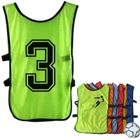 

Voetbal & Voetbal Training Vest Slabbetjes reversible soccer wear training vests football bibs with number