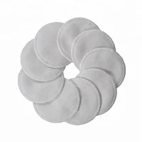 

Reusable bamboo cotton makeup remover pads washable rounds 14 pads with cotton laundry bag kraft paper packaging