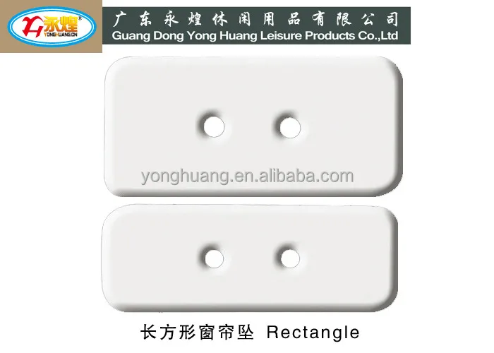 
10g 13g rectangle curtain lead weight with two hole lead weight 