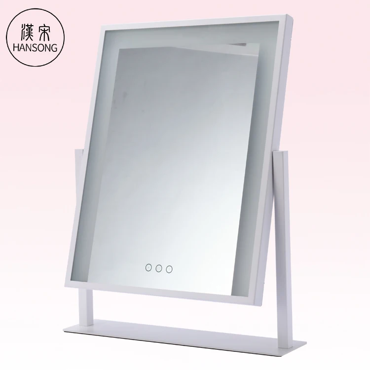 

Hollywood Makeup Vanity Mirror Tabletops Lighted Cosmetic Mirror with LED Dimmable Light Strips, Silver, white, black, can be customized