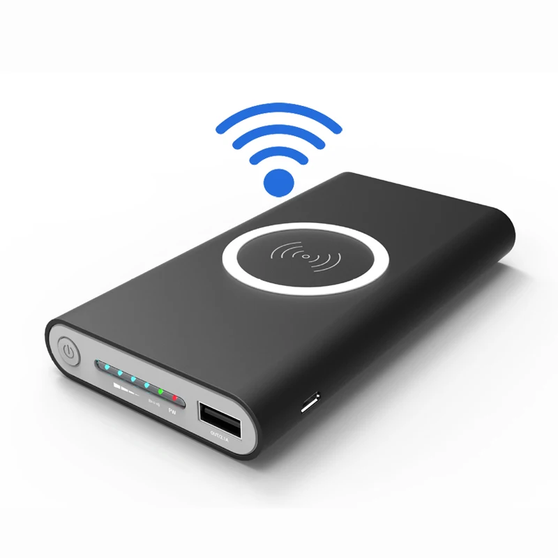 

20000 mAh Fast Charging Wireless Portable Charger External Battery Pack 20000mah Power Bank for Mobile Phone, Black/white/grey