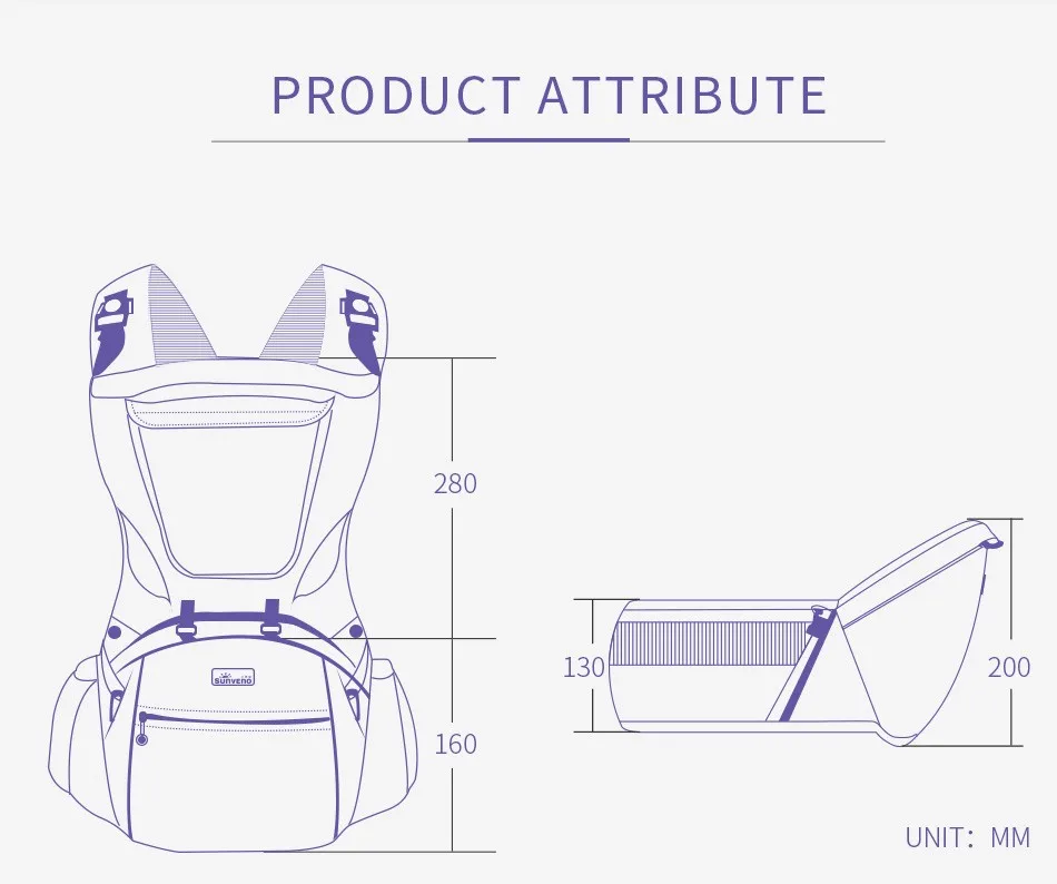 Sunveno Multifunctional Holding Belt Front Hold Type Single Stool