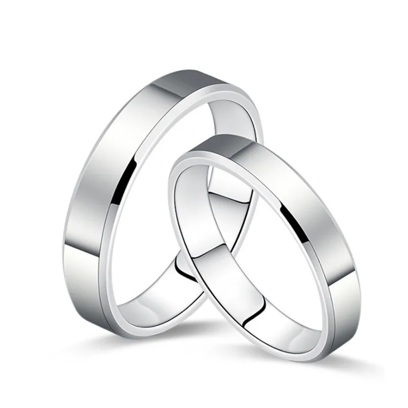 

925 sterling silver curve cut design plain Rings for men and women