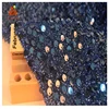 HLJ128# 2018 new design sequin fabrics in china mesh lace fabric sequins