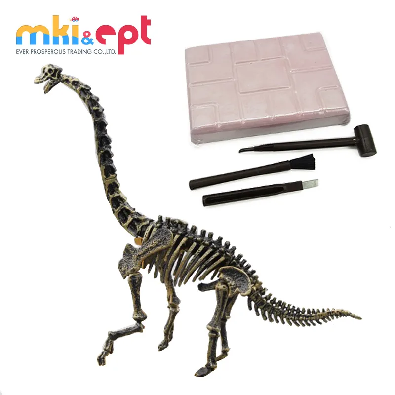 dinosaur toy skeleton fossil excavation