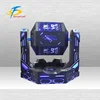 Blue LED Light 2 Seats Roller Coaster Iron Warrior 9D Rotating VR Movies Machine