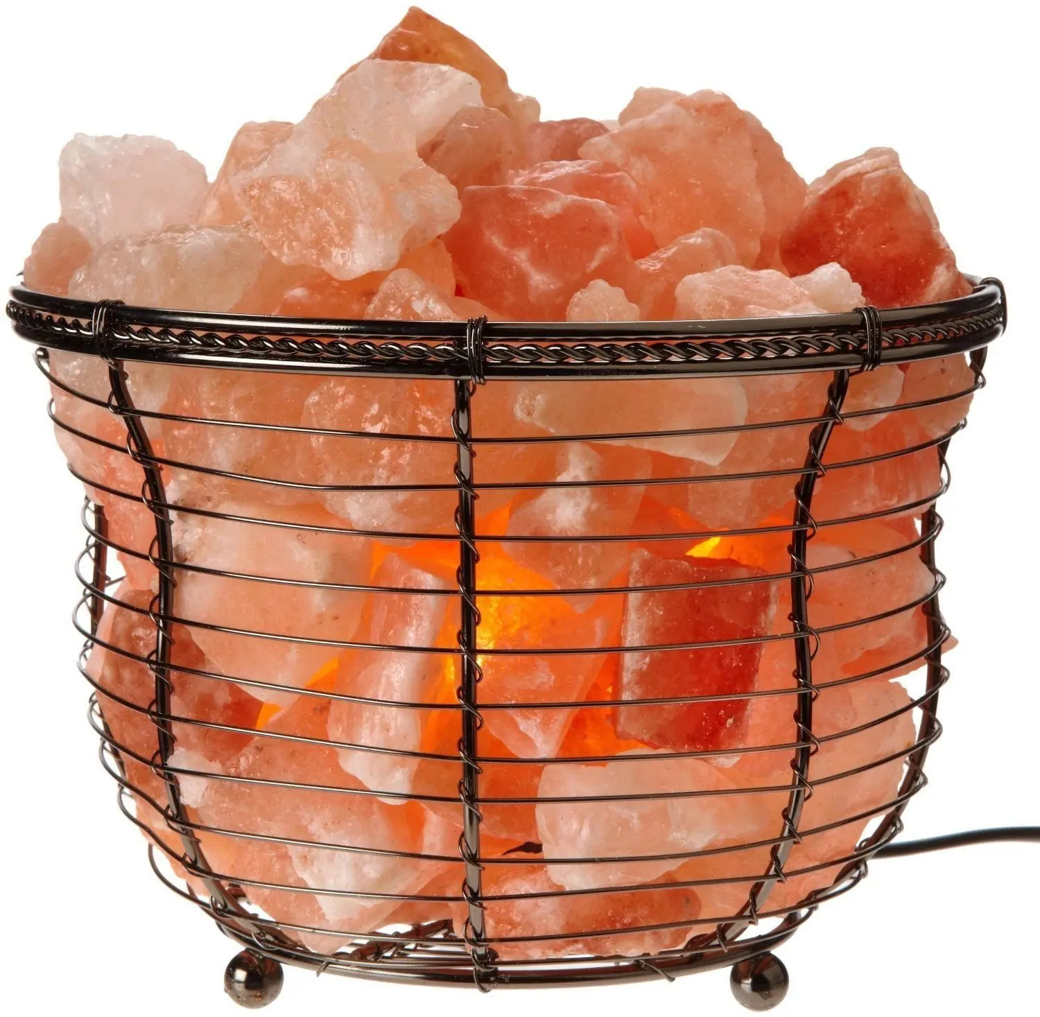 with himalayan salt crystals, natural air purifying, dimmer