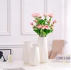 Brief introduction to Modern INS Wind Marble Ceramic Vase three pieces of Flower sets pendant flower arrangement flower shop mat