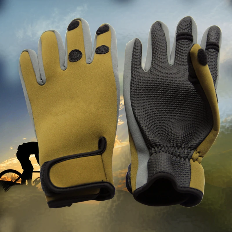 

Wholesale Price Outdoor Men Professional Anti Slip 3 Half-Fingers cycling cut resistant workout Fishing Gloves, Any normal color you like