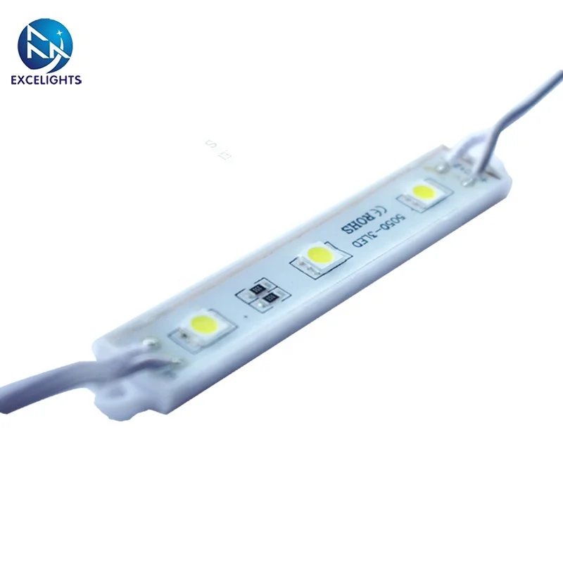 Excelights LED China Factory RoHS 5050 SMD Module LED For Signage 12V DC Pixel Waterproof Samsung 3 Chips 5050 LED SMD Module