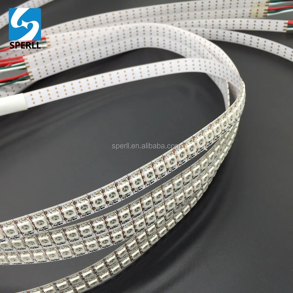 SK6812/WS2812B RGB Flex Addressable LED Pixel Strip SMD5050 144 LED Per Meter